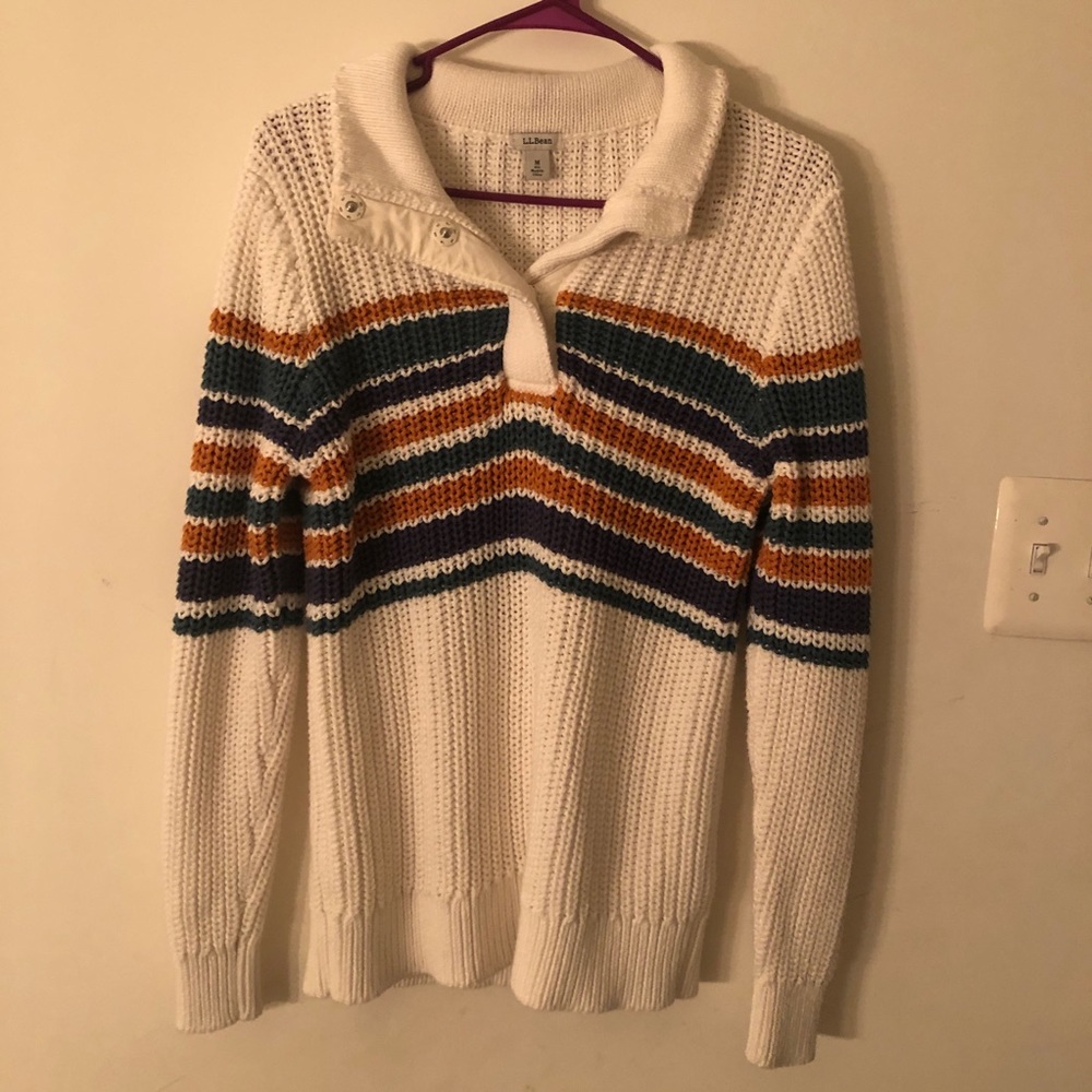 L.L. Bean Knit Striped Sweater